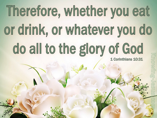 1 Corinthians 10:31 - Verse of the Day