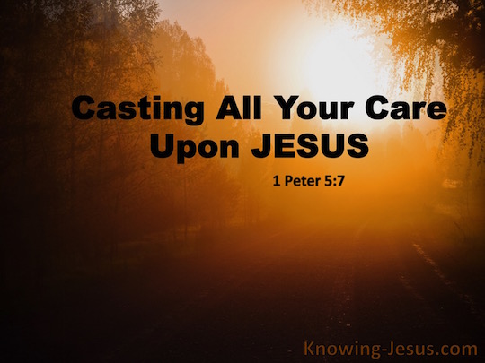 peter him he cares cast jesus casting upon careth verse lord knowing pet prayers
