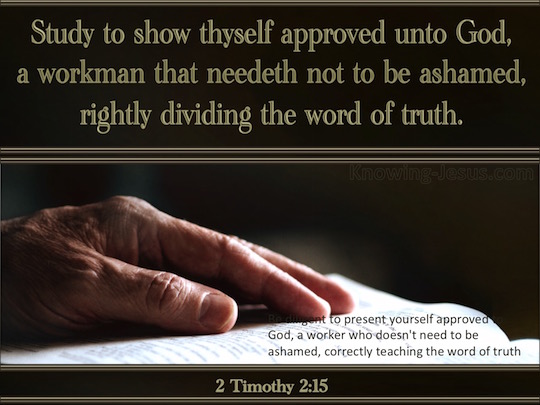 2 Timothy 2:15 - Verse Of The Day