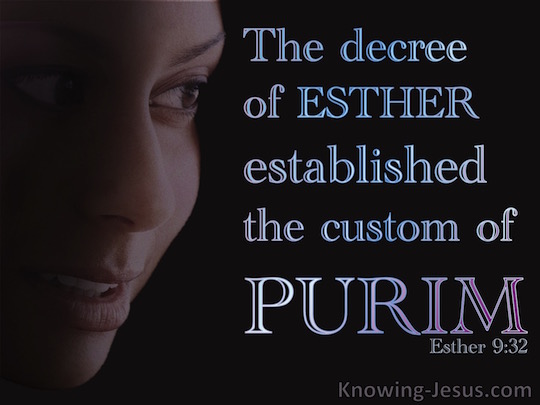 Esther 9:32 - Verse Of The Day