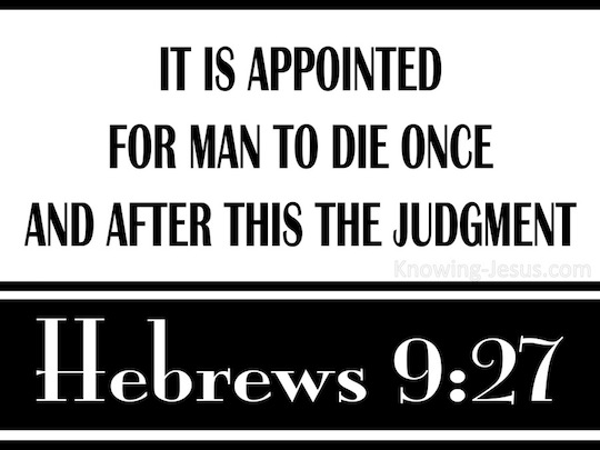 hebrews 9 27