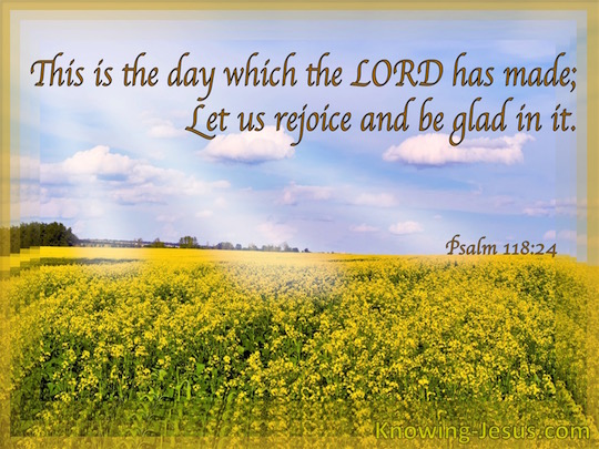 Psalm 118:24 - Verse of the Day