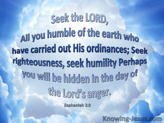 Zephaniah 2:3 - Verse Of The Day