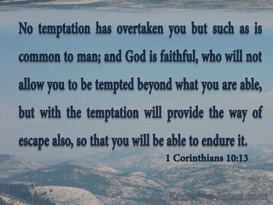 1 Corinthians 10:13 - Verse of the Day