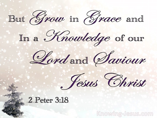 2 Peter 3:18 -Verse of the Day