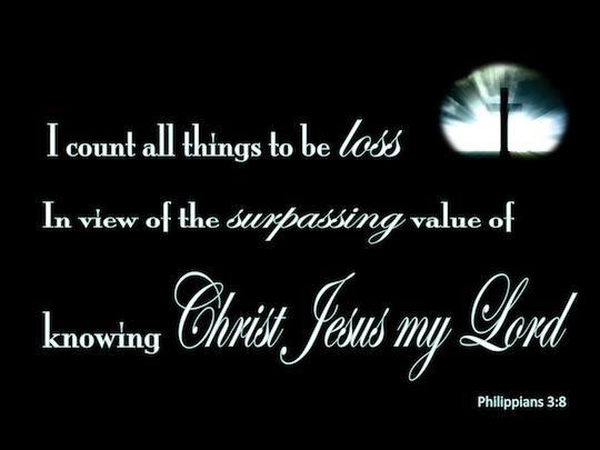 Philippians 3:8- Verse of the Day