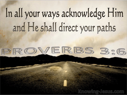 Proverbs 3:6 - Verse of the Day