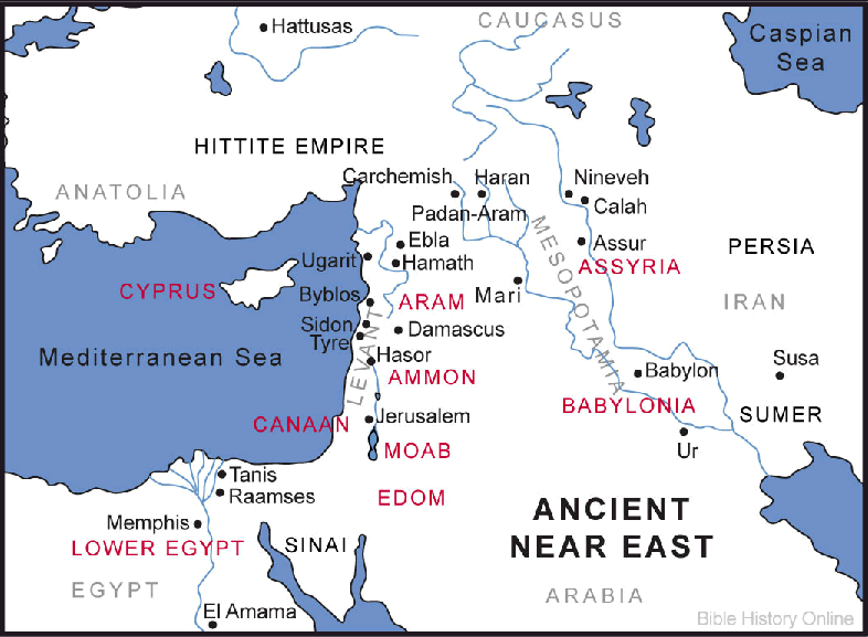 map of ancient near east